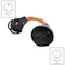 Ac Works 1ft RV 30A TT-30P Plug to L5-30R RV/Marine 30A Detachable Inlet Connection Cord RVTTM30-012 - alternate 6